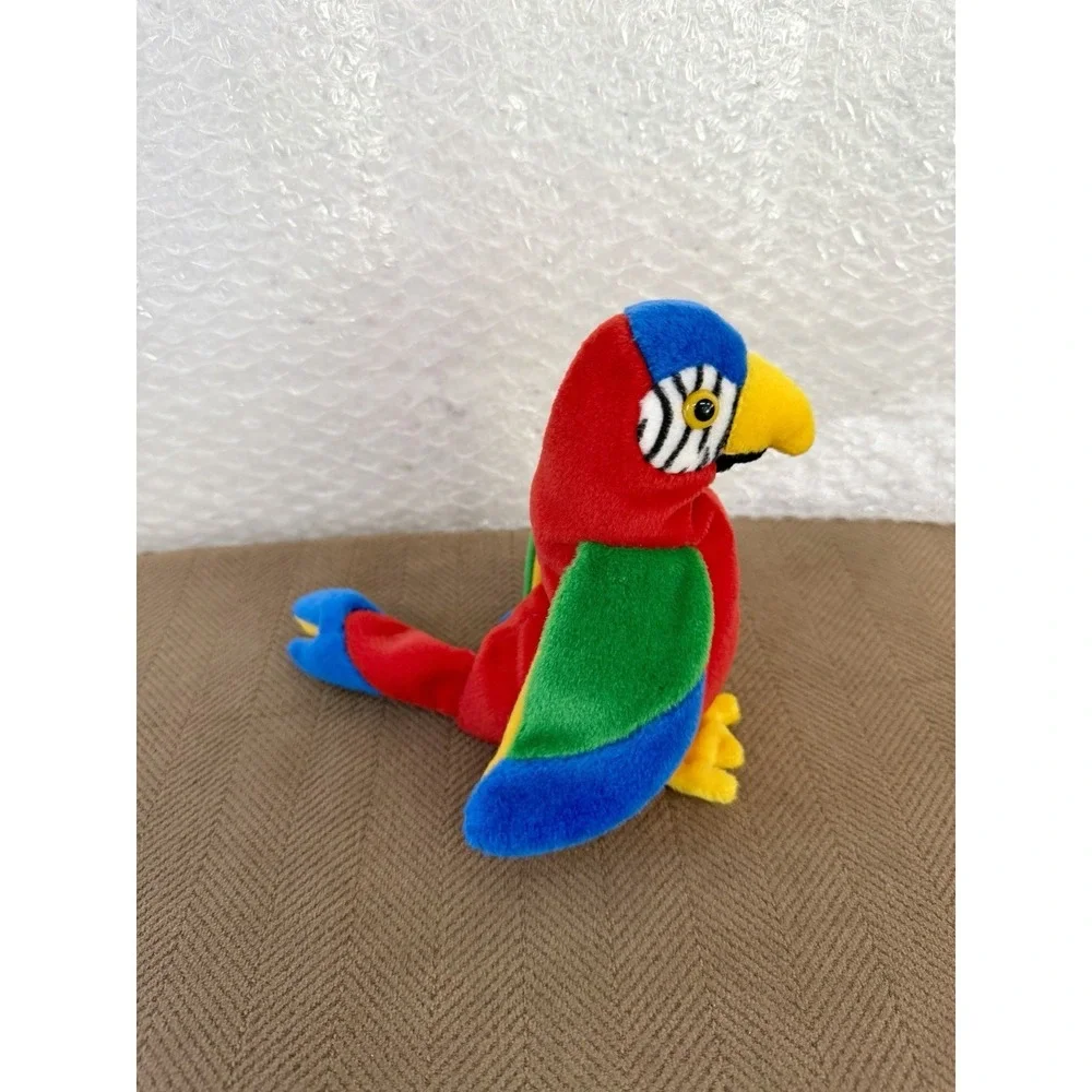 Rare Vintage Ty 4197 Beanie Baby Jabber The Parrot Tropical Bird Sealed Tag